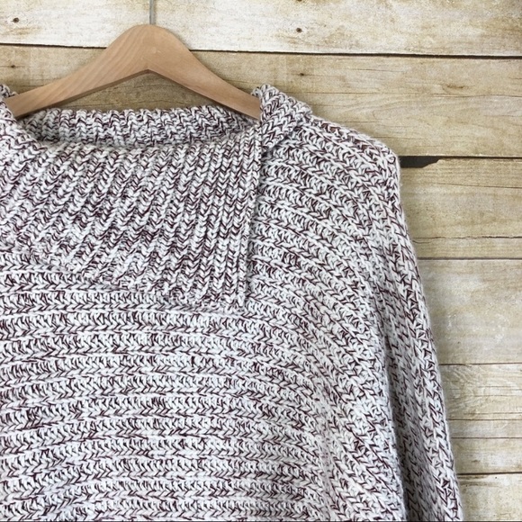 Topshop Tweedy Envelope Neck Sweater - Picture 3 of 8